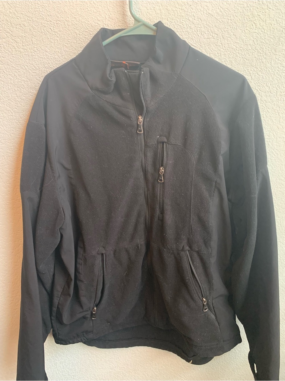 Hawke & Co Black Performance Full-Zip Jacket with Chest Pocket